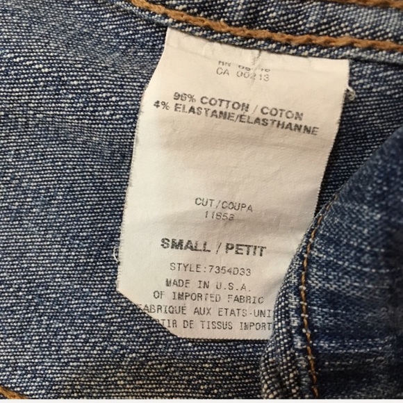 Allen B. Blue Jean Denim Vest With Fur Accents - Picture 4 of 4